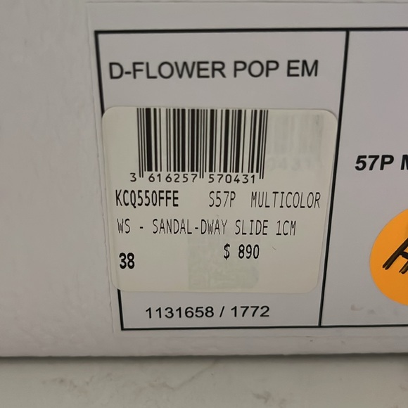 DIOR Sandal DWAY Slide 100% Authentic - Picture 9 of 10